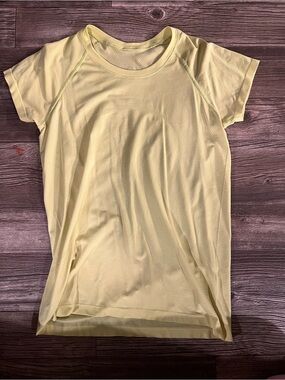 lululemon athletica Neon Yellow Short-Sleeve Active Tee